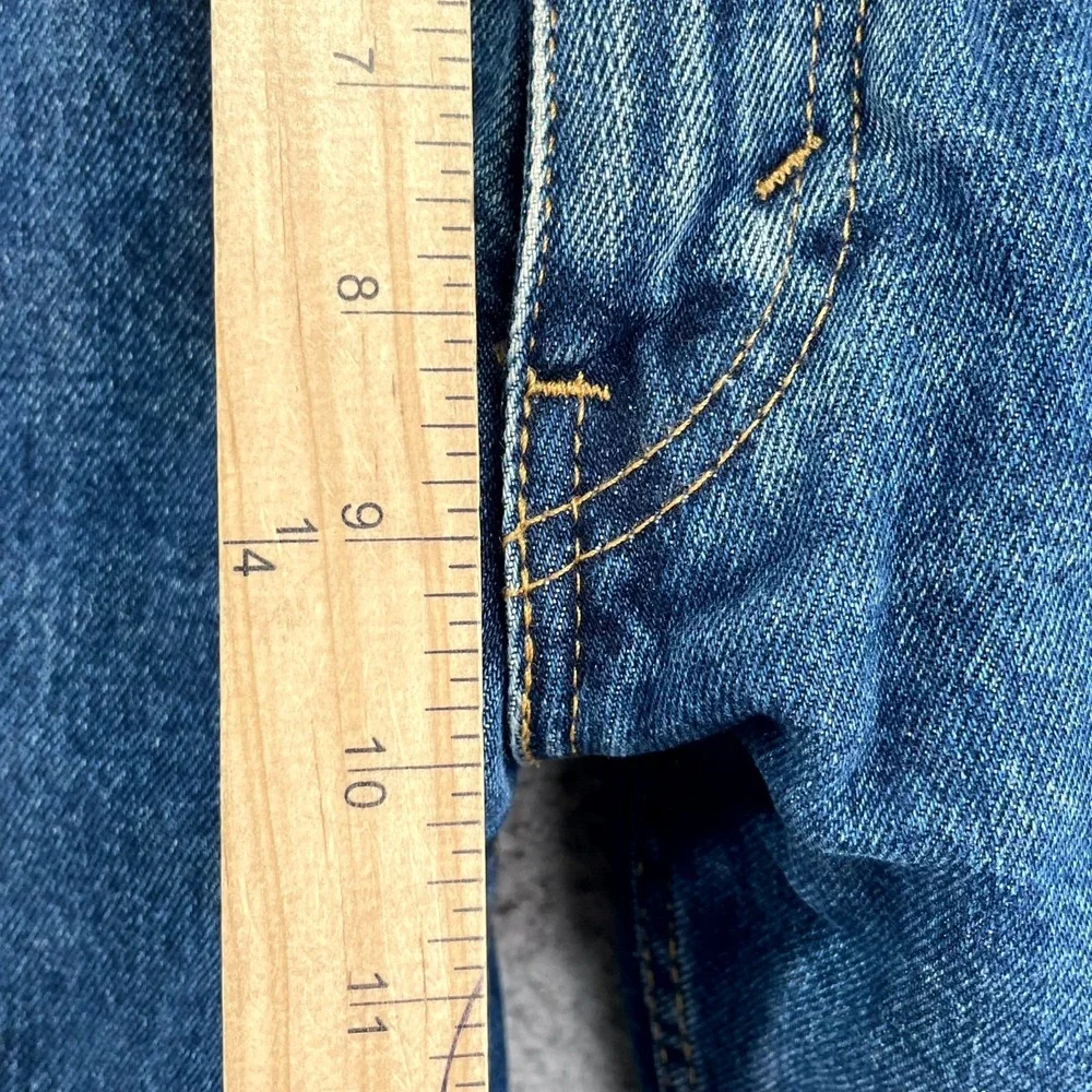 Levi's 505 Jeans Mens 35x32.5* Blue Dark Wash Denim Workwear Streetwear Rodeo